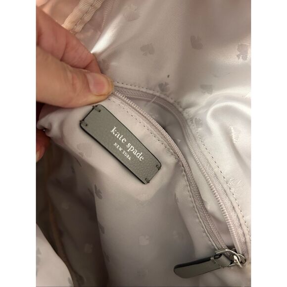 Kate Spade gray backpack small with pockets main image 4